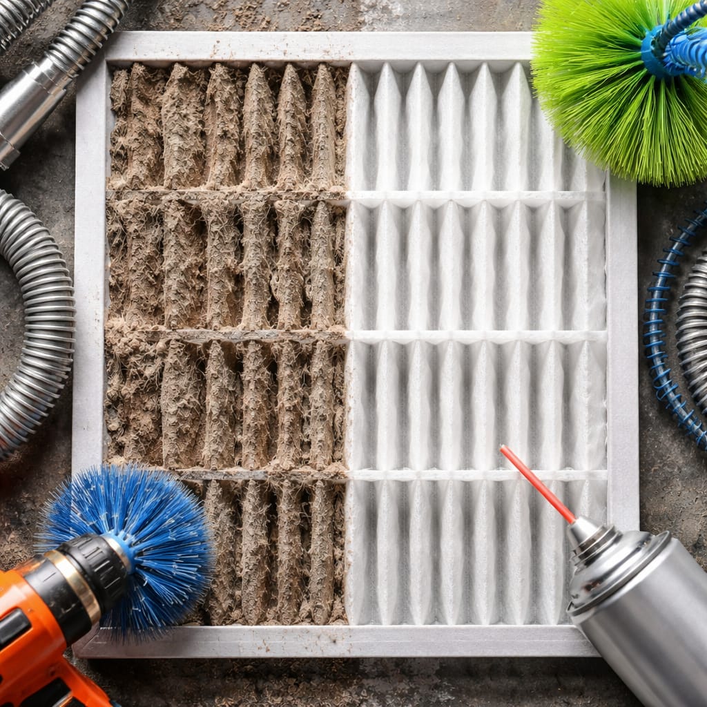 Perfect Duct Cleaning Service Crew Photo